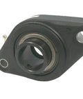 Side view of Heavy Duty One And One Quarter Inch Bore Ball Bearing Flange Unit With Two Bolt Flange And 4.61 Inch Center To Center Length 5600 RPM Max Fixed Flange Mount Set Screw Locking And Single Lip Contact Seal REXNORD KFXS2E20DC
