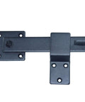 Heavy Duty Flip Fence Gate Latch Lock Set With Screwdriver 2 Pack for wooden fences, barn doors, and swinging gates in black steel