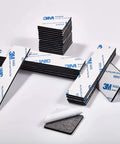 Heavy Duty No Fuss Double Sided Foam Tape Kit With Waterproof Adhesive Mounting Tape in square and rectangular pieces on display