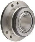 Round Flange Block With Four Bolt Holes Built For Heavy Duty Relubricatable Non Expansion Cast Iron Housing Setscrew Locking Collar Bore Diameter One And Three Quarter Inches Double Sealed Spherical Roller Bearing Insert Rexnord ZBR2112