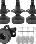 Beefy Heavy Duty Furniture Levelers With T Nut Kit Three Eighths Inch 16 Thread Adjustable Levelers and Accessories