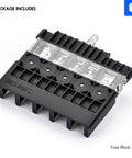 Durango And Grand Cherokee Fuse Block Replacement Kit, 12V Power Distribution Module, heavy duty plastic housing, top view