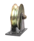 Pulley,Pulley Wheel, Sliding Gate Roller with Colour Galvanizing and U-Shaped Groove, 45# Steel, for Industrial Machines Carts