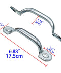 Built Tough Heavy Duty Garage Door Bottom Lift Handle Replacement 2 Pack, solid steel with galvanized finish, corrosion resistant