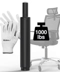 Heavy Duty Gas Lift Office Chair Cylinder Replacement For Most Chairs Universal Size Fits 50mm Center Hole Class 4 Hydraulic Piston For Task And Executive Chairs HOSALI Replacement Parts with gloves and office chair in background