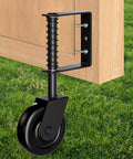 4.3 Inch Heavy Duty Gate Caster With Bearing And Spring Loaded Gate Wheel, 360 Degree Rotation For Wooden Gates