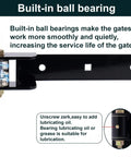 Heavy Duty Gate Hinges 900 Lbs Capacity - 13" Bolt-On or Weld-On Hinges with Built-in Ball Bearings, lubrication details