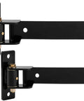 Heavy Duty Gate Hinges 900 Lbs Capacity - 13" Bolt-On or Weld-On Hinges with Built-in Ball Bearings, black metal