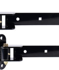 Heavy Duty Gate Hinges 900 Lbs Capacity - 13" Bolt-On or Weld-On Hinges with Built-in Ball Bearings, 180° One-Way Open, front view