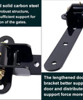 Heavy Duty Gate Hinges 900 Lbs Capacity - 13" Bolt-On or Weld-On Hinges with Built-in Ball Bearings