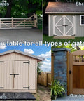 Collage of various gate types, including fence gates, shed gates, barn doors, and garden gates for Heavy Duty Gate Hinges 900 Lbs Capacity.