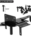 Beefy Heavy Duty Self Locking Gate Latch For Wooden Fence Post Mount Automatic Gate Lock Gravity Door Latch Hardware black