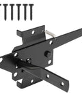 Heavy Duty Self Locking Gate Latch For Wooden Fences And Metal Gates Post Mount Automatic Gravity Door Latch With Fingertip Release