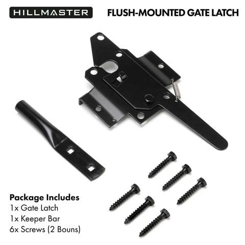 Heavy Duty Self Locking Gate Latch For Wooden Fences And Metal Gates Post Mount Automatic Gravity Door Latch With Fingertip Release
