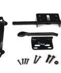 Heavy Duty Gate Latch For Wooden Fence With Self Locking Thumb Latch 8 Inch Handle Steel Black Finish Gate Kit components
