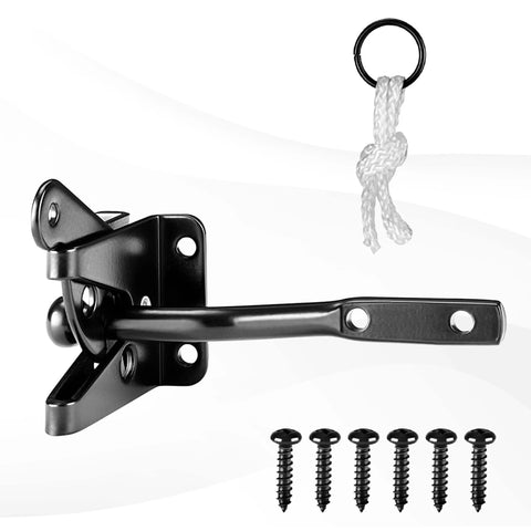 Latch and screws from Anti Sag Gate Kit With 90 Degree Gate Corner Bracket And Heavy Duty Hinges For Wooden Fences Doors And Driveways