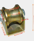 Pulley, Pulley Wheel, Sliding Gate Roller with Bracket, heavy duty barn door casters, 45# steel slide gate hardware, slot width 32mm
