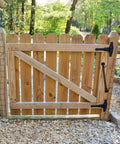 Wooden gate with Beefy Heavy Duty Self Closing Gate Spring For Outdoor Gates Adjustable Tension Gate Closer For Wooden And Vinyl Fences