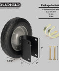 8 Inch Heavy Duty Gate Wheels For Metal Tube Gates And Fence Gates Side Mount Gate Wheel Helper With Sturdy Rubber Wheel