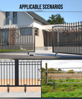 6 Inch Heavy Duty Swing Gate Wheel For One And Five Eighths To Two Inch Tubes 550 Lb Capacity Metal Gate Roller in use