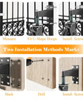 Heavy Duty Gate Wheel 6 Inch For Metal Tube Gates And Wooden Doors With 360 Degree Rotation Spring Loaded Caster installation guide