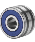 Heavy Duty Generator Bearing 8 X 23 X 14 Mm Replacement 23721AA040 For IR IF Alternators OEM Equivalent Iron Alternator Bearing BRG0061 Compatible Fits Most Generators, close-up view of metal and blue component.