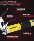 17-Piece Heavy Duty Grease Gun Kit: 14oz Grease Tube Flexible Hose Bearing Grease Pump 8000 PSI Pistol Grip