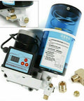 Heavy Duty Electric Grease Pump 15W, 2L Capacity, 24V Auto Lubrication System with control panel and fittings displayed