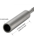 Beefy Ground Rod Driver for Half Inch and Three Quarter Inch Rods with one piece hardened steel body and 10mm shank side view