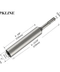 Beefy Ground Rod Driver For Half Inch And Three Quarter Inch Rods With A One Piece Hardened Steel Body And A Ten Millimeter Shank