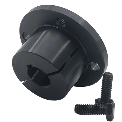 Heavy Duty H Style 5/8 Inch Split Taper Bushing For Pulleys And Sheaves, Carbon Steel Locking Bushing With Fixed Bore, Black Oxide Finish