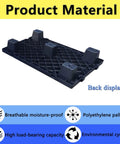 Heavy Duty Plastic Pallet Set For Basement Storage Lightweight Waterproof Interlocking Floor Pallets With Breathable Grids 2 Pack