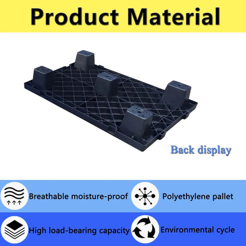 Heavy Duty Plastic Pallet Set For Basement Storage Lightweight Waterproof Interlocking Floor Pallets With Breathable Grids 2 Pack