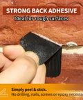 Industrial Heavy Duty Hook And Loop Strips With Adhesive, 30 Sets, Tough Back Adhesive Double Sided Tape on rough brick surface