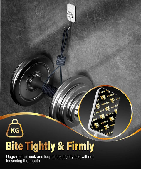 Industrial Strength Hook And Loop Strips With Ultra Sticky Super Adhesive Backing, Heavy Duty Velcro Tape Pack securing weight