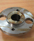 Heavy Duty Hub For Shafts And Conveyors Built To Last With Two And A Half Inch Outer Diameter Five Eighth Inch Bore One Inch Width Ideal For Industrial Power Transmission And Pulleys Model 814412 Rexnord viewed from above.