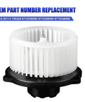 Heavy Duty HVAC Blower Motor With Fan For Subaru Legacy Outback Lexus RX350 Toyota Sienna Cadillac CTS SRX STS 2006-2019 Models Replaces 700228 Quiet Smooth Air Flow Upgrade