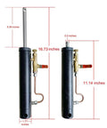 Heavy Duty Hydraulic Cylinder For Metal Bandsaw Replacement From 11.22 In Retracted To 16.92 In Extended with measurements