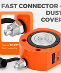 Heavy Duty Bonvoisin 50 Ton Hydraulic Ram Cylinder with 0.63 Inch Stroke Low Profile Porta Power Jack details