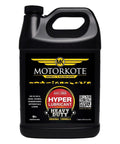 Heavy Duty Hyper Lubricant For Gas And Diesel Engines, 1-Gallon bottle with a black label, suited for cars, trucks, and equipment.