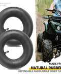 4.10/3.50-4 Heavy Duty Inner Tubes 2 Pack with TR-87 Bent Valve Stem, premium rubber for utility equipment