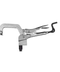 Heavy Duty Five Eighths Inch Insert Table Mounted Clamp With Rear Crank Handle For BuildPro Welding Tables side view