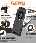 Heavy Duty Door Lock Hasp Latch 3 Inch iron safety packlock clasp features highlighted on image with brushed finish and mounting design