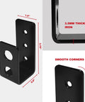 Heavy Duty 2x4 Door Barricade Brackets Set For Indoor Outdoor Use 700 Lbs Of Force Easy Install In Minutes Rust Proof Iron U Brackets