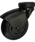 Replacement Casters for Heavy Duty IV Poles (4), non-marking 3-inch matte black wheel, chemical resistant