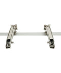 Heavy duty lateral opening door hinge set enables 180 degree parallel opening for cabinets and wardrobes, delivering smooth, load bearing performance up to 15.4 lb and reliable, easy installation for durable sliding doors.