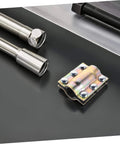 Heavy Duty Leak Repair Clamp Kit for PE PPR Steel and Iron Pipes Quick Install Emergency Leak Sealer shown with metallic components.