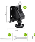Heavy Duty Leg Leveler Kit for Furniture Tables and Cabinets with 2 Inch Adjustable Height 0 to 2 Inch Range Plastic Protective Base