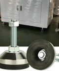 Heavy Duty Leg Levelers For Workbench Machine Or Cabinet 2.36 Inch Base Diameter With Anti Skid Pads Adjustable Feet Levelers