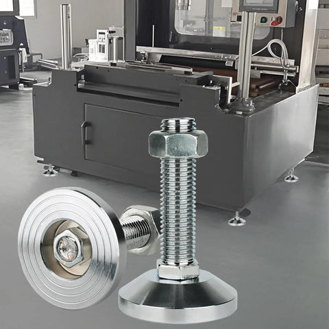 Beefy Heavy Duty Leveler Leg Set With 3.15 Dia Base And M24 Thread 6600 Lb Capacity for workbenches machines cabinets two pack